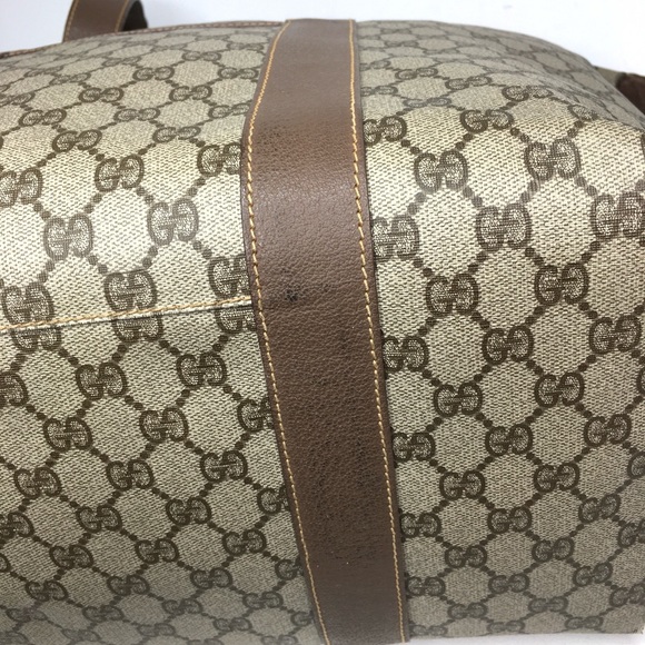 Gucci authentic brown monogram coated canvas XL tote bag - Picture 15 of 15